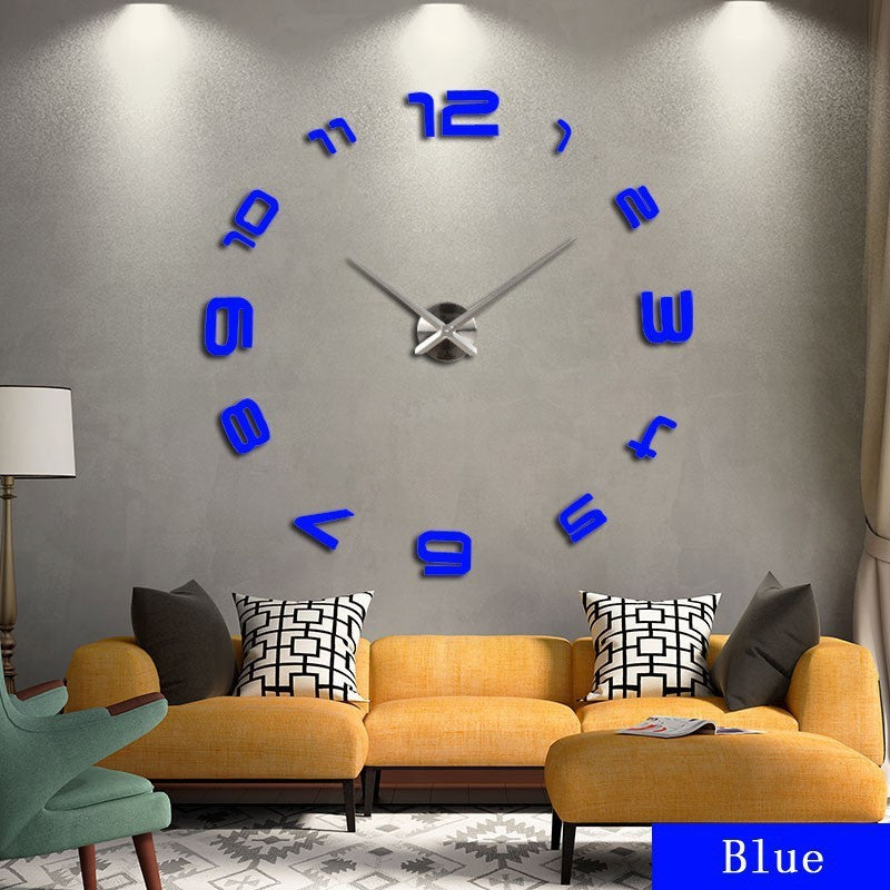 Horloge murale surdimensionnée en acrylique