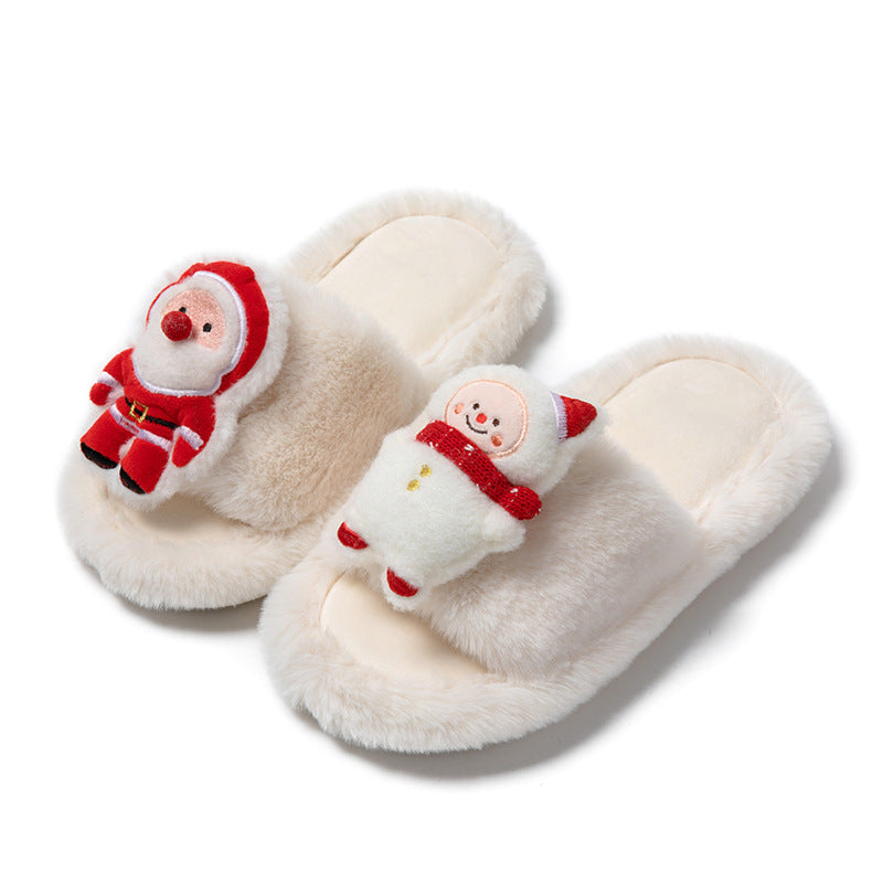 Christmas Warm Furry Slippers