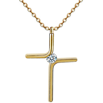 New Diamond Cross Pendant