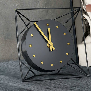 Horloge de table en fer forgé