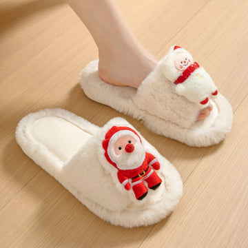 Christmas Warm Furry Slippers