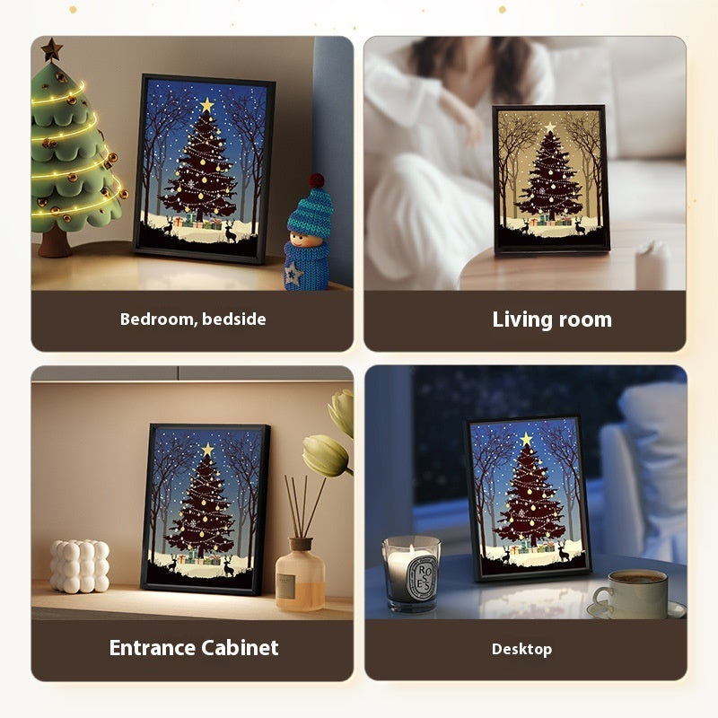 Luminous Speaker Christmas Tree Painting