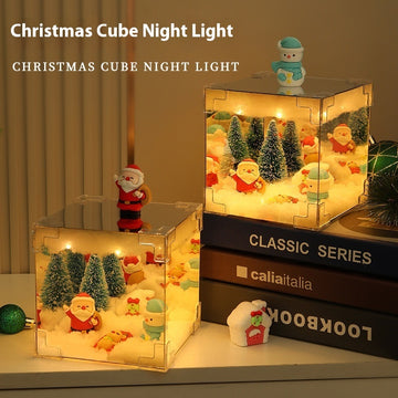 Christmas Cube Small Night Lamp